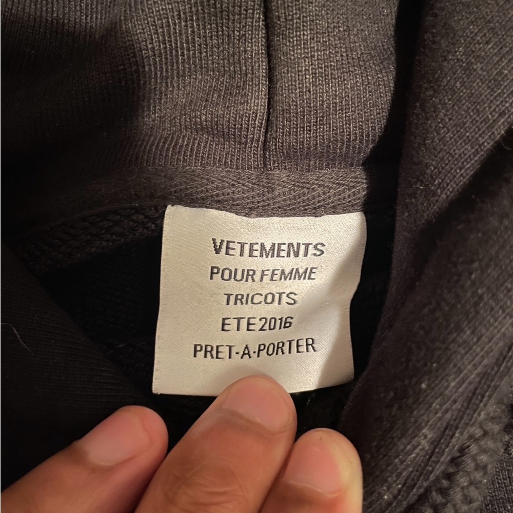 Vetements titanic hoodie